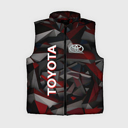 Женский жилет Toyota тойота abstraction, цвет: 3D-черный
