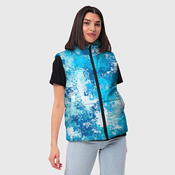 Женский жилет Спортивный камуфляж Пикси - Лагуна, цвет: 3D-светло-серый — фото 2