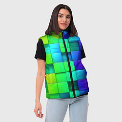 Женский жилет Color geometrics pattern Vanguard, цвет: 3D-красный — фото 2
