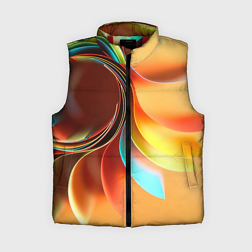 Женский жилет Солнце из бумаги / 3D-Красный – фото 1