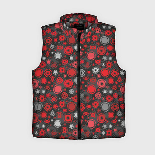 Женский жилет Остатки вируса / 3D-Светло-серый – фото 1