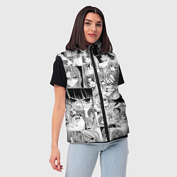 Женский жилет Когда плачут цикады pattern, цвет: 3D-светло-серый — фото 2