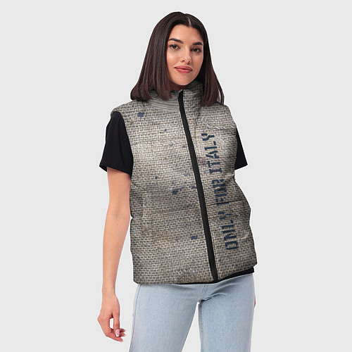 Женский жилет Only for Italy Мешковина Авангард Hype / 3D-Красный – фото 3