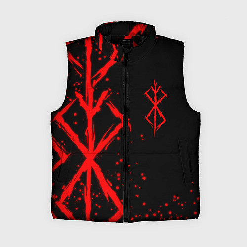 Женский жилет КЛЕЙМО ЖЕРТВЫ BERSERK БЕРСЕРК / 3D-Черный – фото 1