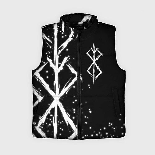 Женский жилет КЛЕЙМО ЖЕРТВЫ - БЕРСЕРК / 3D-Черный – фото 1