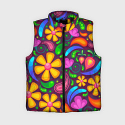 Женский жилет РАСПИСНЫЕ ЦВЕТЫ PAINTED FLOWERS