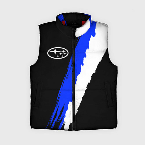 Женский жилет СУБАРУ - Две линии / 3D-Красный – фото 1