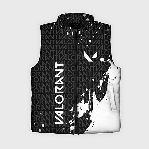 Женский жилет Valorant - Паттерн надписи / 3D-Черный – фото 1