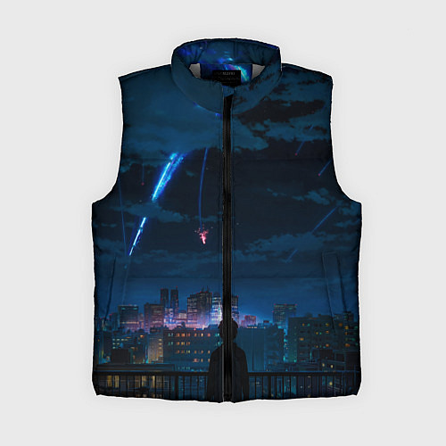 Женский жилет Мальчик смотрит в небо / 3D-Светло-серый – фото 1