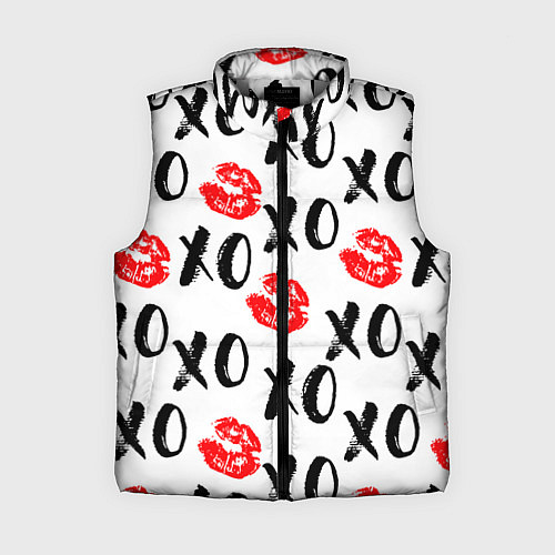 Женский жилет ПОЦЕЛУЙЧИКИ ХОХО / 3D-Светло-серый – фото 1
