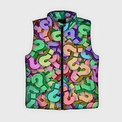 Женский жилет ВОПРОСИТЕЛЬНЫЕ