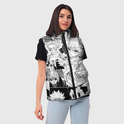 Женский жилет Hunter x Hunter pattern, цвет: 3D-черный — фото 2