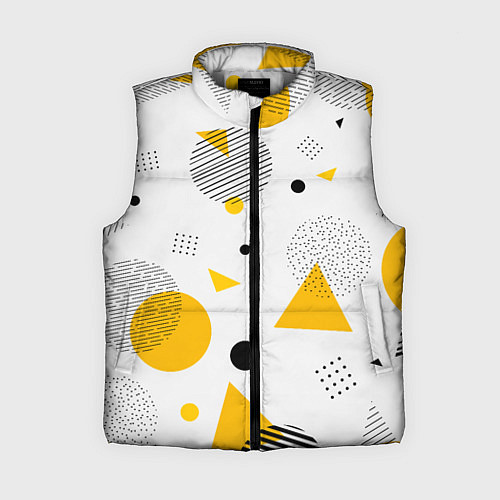 Женский жилет GEOMETRIC INTERWEAVING OF SHAPES / 3D-Светло-серый – фото 1