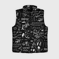 Женский жилет XXXTENTACION LOGOBOMBING, цвет: 3D-светло-серый