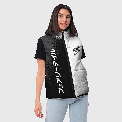 Женский жилет FAIRY TAIL BLACK AND WHITE LOGO / 3D-Красный – фото 3