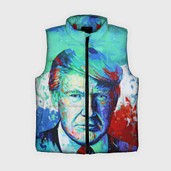 Женский жилет Дональд Трамп арт, цвет: 3D-красный