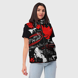 Женский жилет XXXTENTACION YOU ARE NOT ALONE, цвет: 3D-красный — фото 2