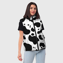 Женский жилет Пятна Далматина, цвет: 3D-черный — фото 2