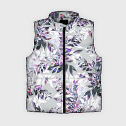 Женский жилет Цветы Серый Букет