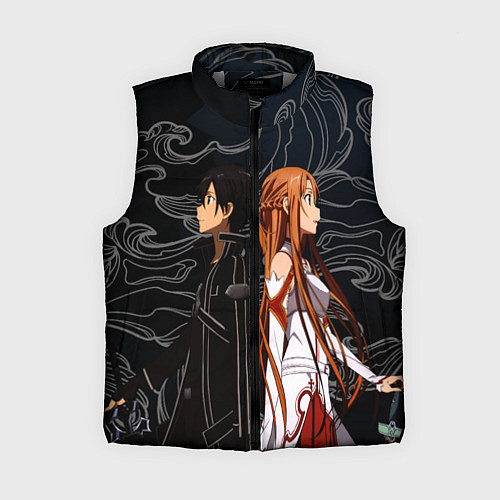 Женский жилет Кирито и Асуна - Sword Art Online / 3D-Светло-серый – фото 1
