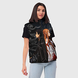 Женский жилет Кирито и Асуна - Sword Art Online, цвет: 3D-светло-серый — фото 2