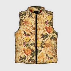 Женский жилет Цветы Летний Закат