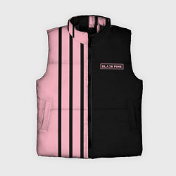 Женский жилет BLACKPINK HALF BLACK-PINK MINI LOGO, цвет: 3D-черный