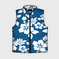 Женский жилет Цветочный паттерн Минимализм, цвет: 3D-черный