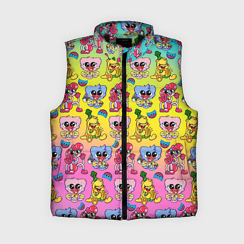 Женский жилет POPPY PLAYTIME МИЛЫЕ ПЕРСОНАЖИ / 3D-Черный – фото 1