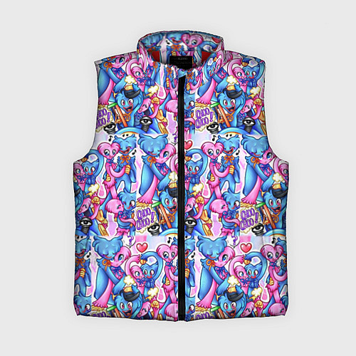 Женский жилет POPPY PLAYTIME HAGGY WAGGY AND KISSY MISSY LOVE / 3D-Красный – фото 1