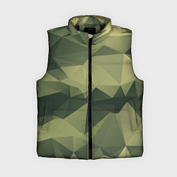 Женский жилет 3д полигоны - камуфляж