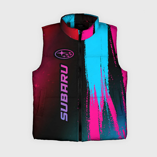 Женский жилет Subaru Neon Gradient / 3D-Черный – фото 1