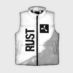 Женский жилет Rust Glitch на светлом фоне, цвет: 3D-черный