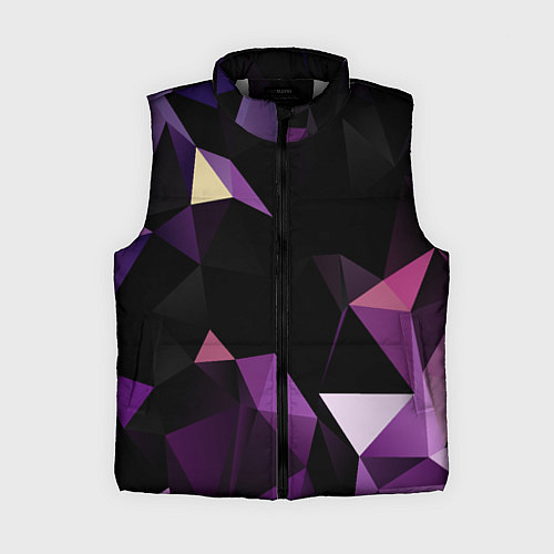 Женский жилет Полигональная магия / 3D-Светло-серый – фото 1