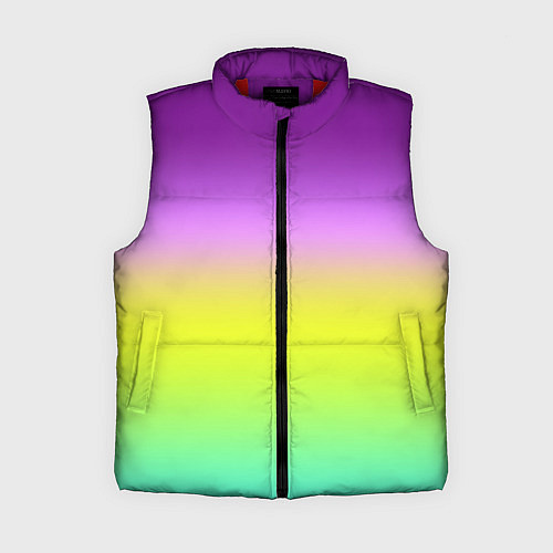 Женский жилет Multicolored Ombre gradient / 3D-Красный – фото 1