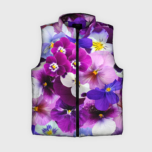 Женский жилет CHARMING PANSIES / 3D-Светло-серый – фото 1