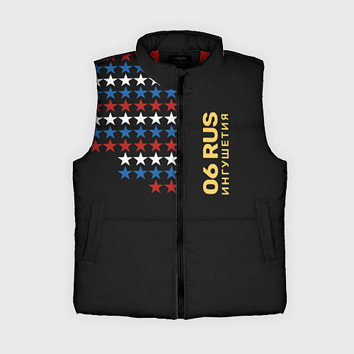 Женский жилет Ингушетия 06 RUS / 3D-Красный – фото 1