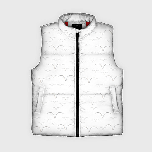 Женский жилет Белые чайкив полете / 3D-Красный – фото 1
