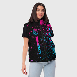 Женский жилет Liverpool Neon Gradient, цвет: 3D-черный — фото 2