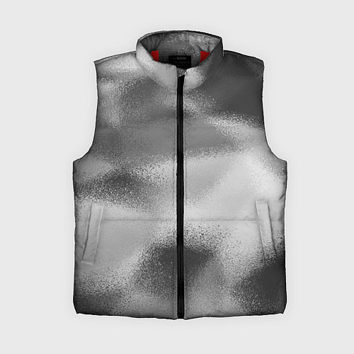 Женский жилет В серых тонах абстрактный узор gray abstract patte / 3D-Красный – фото 1