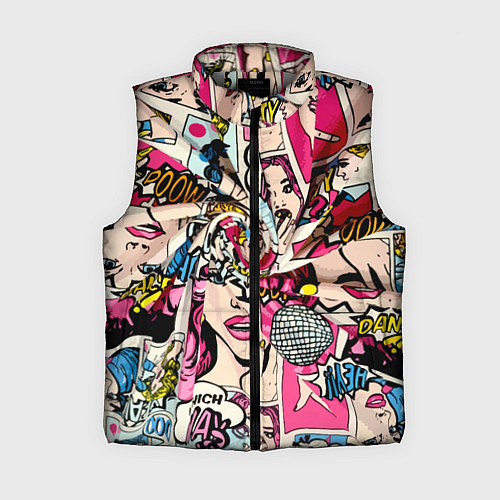 Женский жилет Twisted pop atr pattern / 3D-Светло-серый – фото 1