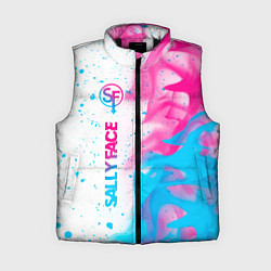 Женский жилет Sally Face Neon Gradient, цвет: 3D-черный