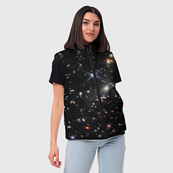 Женский жилет Новое изображение ранней вселенной от Джеймса Уэбб, цвет: 3D-черный — фото 2