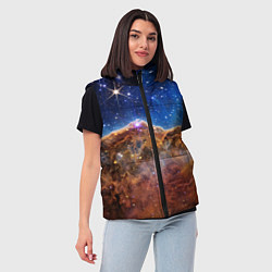 Женский жилет Туманность Киля фото НАСА, цвет: 3D-светло-серый — фото 2