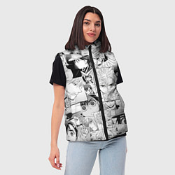 Женский жилет ID Вторжение паттерн, цвет: 3D-красный — фото 2
