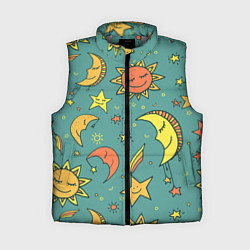 Женский жилет Солнце, Луна и Звёзды