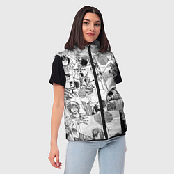 Женский жилет Команда мечты паттерн, цвет: 3D-светло-серый — фото 2