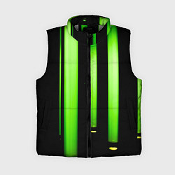 Женский жилет Абстрактные неоновые колбы с кислотой - Зелёный