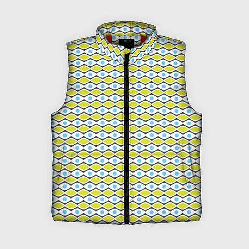 Женский жилет Геометрия абстракция / 3D-Красный – фото 1