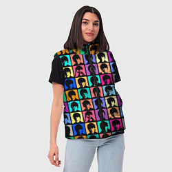 Женский жилет Legendary popular music group, цвет: 3D-светло-серый — фото 2